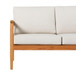 Contemporary Cushioned Patio Triple Lounge