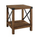 Farmhouse Metal X Table With Lower Shelf
