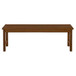 Modern Slat Top Solid Wood Patio Bench