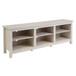 Modern Transitional 3 Shelf Open Storage 70" TV Stand For 80" TVs