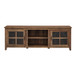 Modern Farmhouse 2 Door Glass Windowpane 70" TV Stand For 80" TVs