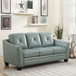Modern Tufted Leather Sofa