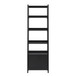 Transitional Narrow Bookshelf With Drawer On Bottom