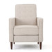 Mid-Century Modern Recliner With Button Tufted Waffle Stitch