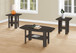 Table Set: Coffee, End, Side, Accent, Living Room, Transitional (Set of 3) - Oak