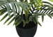 20" Tall, Artificial Plant, Palm, Indoor, Faux, Fake, Table, Greenery, Potted, Real Touch, Decorative - Green / Black