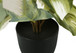 13" Tall, Artificial Plant, Monstera Calthea, Indoor, Faux, Fake, Table, Greenery, Potted, Decorative (Set of 2) - Green / Black