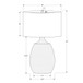 Lighting, Table Lamp, Resin, Contemporary - Cream