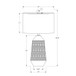 Contemporary Lighting, Table Lamp, Ceramic - Cream