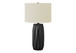 Lighting, Contemporary Table Lamp - Black