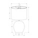 Lighting, Table Lamp, Concrete, Contemporary - Gray / Cream