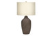 Lighting, Table Lamp, Ceramic, Resin, Contemporary - Gray