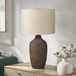 Lighting, Table Lamp, Ceramic, Resin, Contemporary - Gray