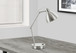 Lighting, Table Lamp, USB Port Included, Nickel Metal, Nickel Shade, Modern - Silver