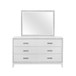 Almera - Glitter Mirror - White