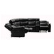Jupiter - Leather Sectional - Black