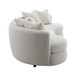 Iniko - Boucle Sofa With Toss Pillows - Beige