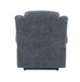 Omarion - Chenille Power Motion Recliner With Lift Heating Massage Function - Blue