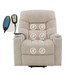 Nairi - Leather Aire Power Motion Recliner With Lift Heating Massage Function - Ivory