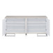 Panos - Console Cabinet - White Marcle / Chrome