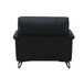 Eilene - Top Grain Leather Chair - Black