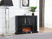 Drisana - Mirrored Fireplace - Black