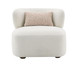 Darius - Boucle Accent Chair With Toss Pillow - Beige