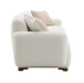 Darius - Boucle Sofa With 2 Toss Pillows - Beige