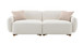 Darius - Boucle Sofa With 2 Toss Pillows - Beige