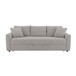 Connie - Boucle Sleeper Sectional Sofa With 2 Toss Pillows - Beige