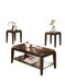 Docila - 3 Piece Pack Coffee With End Table (Set of 3) - Walnut