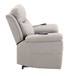 Chriki - Polished Microfiber Power Motion Recliner With Lift Heating Massage Chair