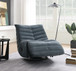 Talmon - Chenille Glider Recliner With Swivel
