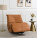 Talmon - Chenille Glider Recliner With Swivel