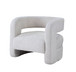 Yitua - Teddy Sherpa Accent Chair - White