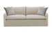 Upendo - Pattern Linen Sofa With 2 Toss Pillows - Beige