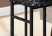 Accent Table, C - Shaped, Modern Design - Black