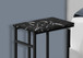 Accent Table, C - Shaped, Modern Design - Black