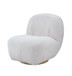 Yedaid - Sherpa Accent Chair With Swivel