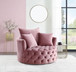 Zunyas - Velvet Accent Chair With Swivel