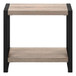 Accent Side Table, Narrow, Small, 2 Tier, Contemporary And Modern