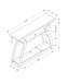 Accent Console Table For Entryway, Unique Curved Design