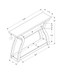 Accent Console Table For Entryway, Unique Curved Design