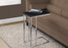 Accent Table, C - Shaped, Tempered Glass, Stylish Design Contemporary & Modern