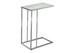 Accent Table, C - Shaped, Tempered Glass, Stylish Design Contemporary & Modern