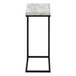 C-Shaped Accent Table For Living Room