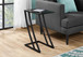 Accent Table, C - Shaped, Sturdy Construction, Contemporary & Modern