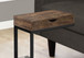Accent Table, C - Shaped, Modern - Brown