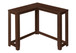 Corner Accent Console Table For Entryway, Contemporary & Modern - Cherry