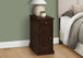 Accent End Table, Storage Drawer, Versatile Design - Espresso